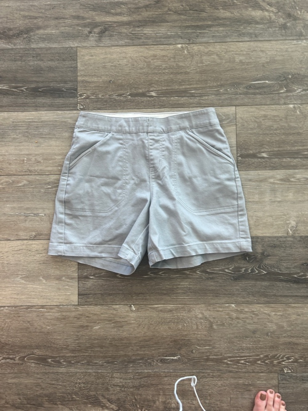 DKNY Light Gray High-Waist Casual Shorts